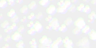 Modern bayram afişi için yumuşak bulanık beyaz bokeh arkaplan kavramı. Parlak renk hareketi bulanıklaşır güzel yaz ya da bahar barışı parlak holografik buzlu yanardöner hareket bulanıklığı.
