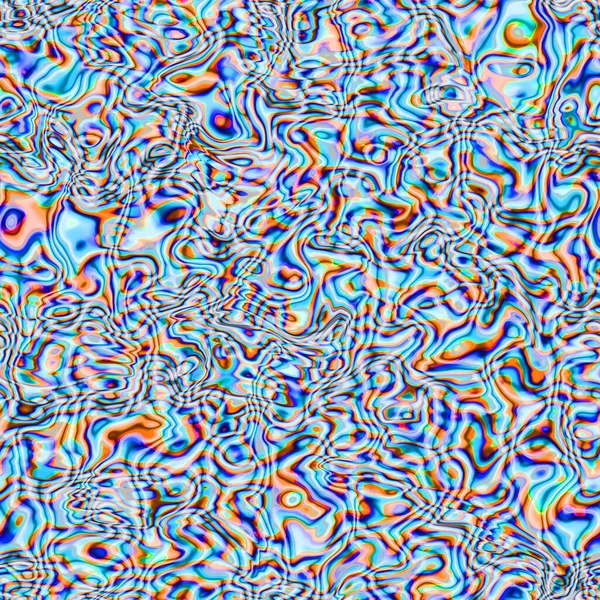 Psikedelik Renksiz Kıvrımlı Çizgileri Olan Kıvrımlı Sıvı Şekilli Dalgalı Canlı — Stok fotoğraf