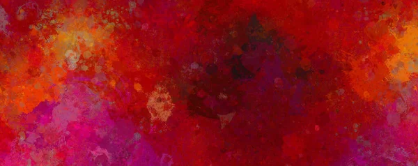 Abstraktní Rubínově Červené Pozadí Růžový Papír Akvarelem Oranžové Žluté Skvrny — Stock fotografie
