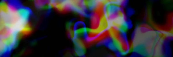 Blurred abstract iridescent holographic shape background. Trendy with light effect and colorful pastel neon holographic stains and light leak. Vapor wave style. Hologram abstract