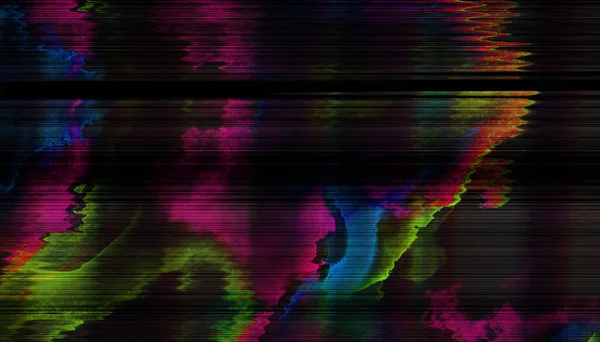 Effetto Glitch Digitale Distorsione Del Rumore Futuristico Cyberpunk Media Error — Foto Stock