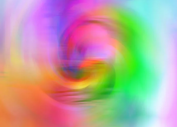 Abstract Fluid Swirl Vortex Bright Rainbow Color Mix Shape Spiral — Stock Photo, Image