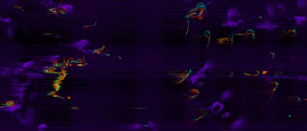 Glitch Elementen Ingesteld Foutensjablonen Voor Computerschermen Digitaal Pixel Noise Abstract — Stockfoto