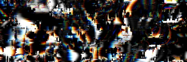 Diseño Único Resumen Digital Pixel Noise Glitch Error Vídeo Daño —  Fotos de Stock