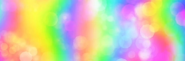 Watercolor rainbow heaven bokeh lights painting in unicorn pink blue violet green colors with painted gay flag texture. Fantasy fluffy baby wallpaper. Funny kids dream paint design