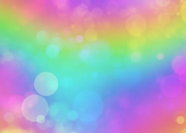 Watercolor Rainbow Heaven Bokeh Lights Painting Unicorn Pink Blue Violet —  Fotos de Stock