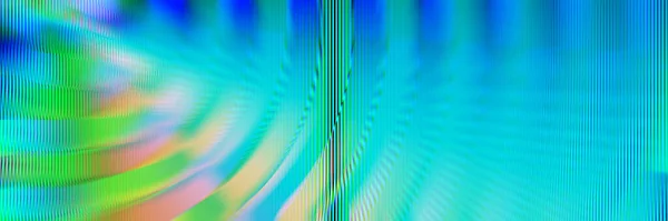 Vivid Blue Green Pink Illustration Striped Shapes Psychedelic Disco Shapes — Fotografia de Stock