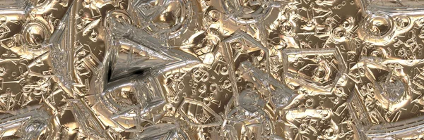 Golden Grey Stone Texture Background Italian Marble Slab Golden Veins — Stock fotografie