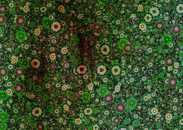 Польова Природа Старі Зелені Квіти Гранж Розлиті Картини Червоного Кольору — стокове фото