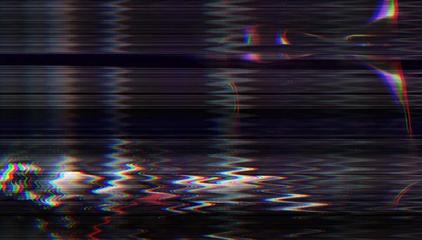 Digital Glitch Distortion Effect Futuristic Cyberpunk Noise Media Error Design — Stock Photo, Image