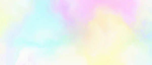 Pastel Watercolor Background Painting Yellow Pink Violet Blue Colors Painted — ストック写真