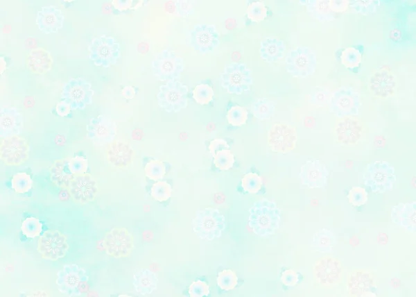 Польова Пастельна Природа Старі Зелені Які Квіти Папір Квітів Сакури — стокове фото