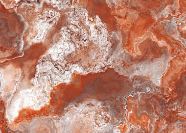 Stucco rusty red brown grey marble gem stone flooring pattern. Texture of Vintage Rust Red Speckled Faux Stone Acrylic. Surface illustration design of natural wall, quartz, marble