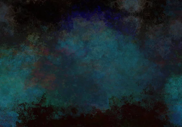 Абстрактний Темно Морський Нічний Синьо Зелений Фон Темними Краями Папером — стокове фото
