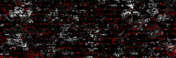 Abstract Dark Red White Painting Black Background Oil Canvas Texture — Photo