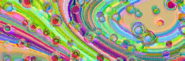 Colorful Watercolor Hand Drawn Paper Texture Torn Splatter Banner Psychedelic — Fotografia de Stock