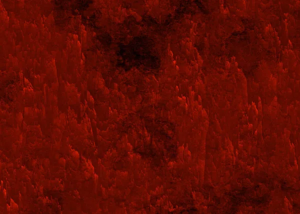 Warm Red Black Paranormal Background Grunge Stone Spike Shapes Design — ストック写真