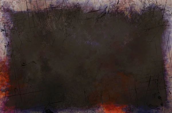 Grunge Dark Dirty Effect Impression Vignette Alte Zerkratzte Textur Mit Stockbild