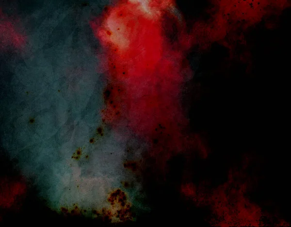 Grunge Horror Fondo Impresión Roja Con Formas Niebla Fantasma Gris —  Fotos de Stock