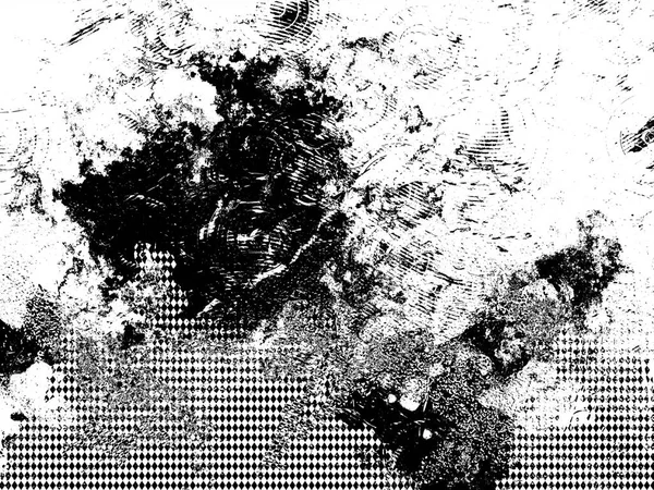 Abstract monochrome engrave background with random black noise and diamond geometric shapes pattern. Black grunge stipple wave shapes. Sand grain effect. Black dots grunge swoosh smudge shape