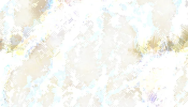 Beyazlatıcı Bej Grunge Dökülmüş Renk Boyası Geometrik Piksel Küp Resim — Stok fotoğraf