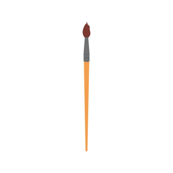 Simple Paint Brush Illustration School Supply Flat Design Office Element — Stock vektor