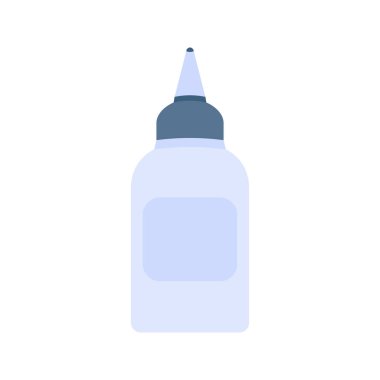 PVA stationery glue illustration. School supply flat design. Office element - stationery and school supply. Back to school. PVA glue icon.