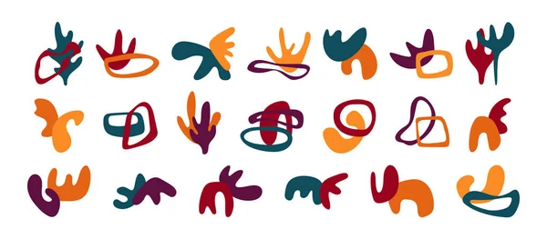 Handgetekende Trendy Matisse Elementen Vormeloze Vormen Abstracte Vormen Voor Een — Stockvector