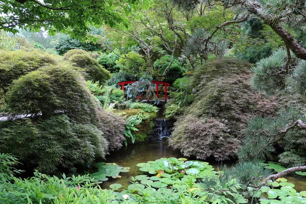 Grosellas Fondo Del Puente Butchart Garden Isla Vancouver Canadá Jardín —  Fotos de Stock