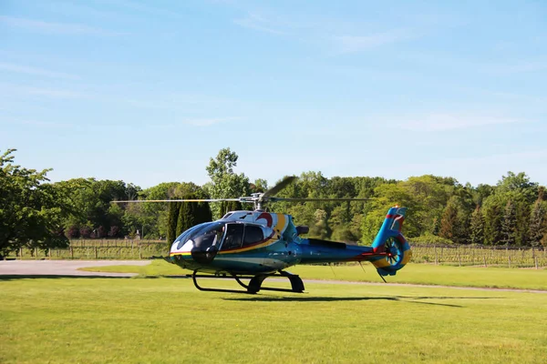 Ontario Gölü 'nün Niagara' daki helikopter pisti.