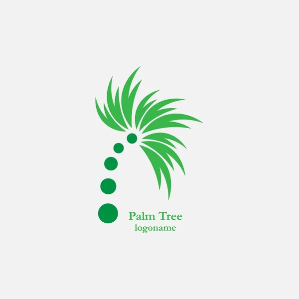 Logo Palma Vettoriale Design Ispirazioni Icona Illustrazione — Vettoriale Stock
