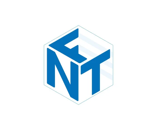Non Fungible Token Icon Vector Logo Design Concept — Stock Vector