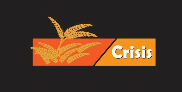 Food crisis illustration. Global food security. Vector.