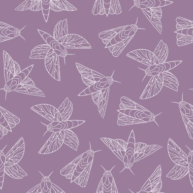 sevimli beyaz böcekli desen