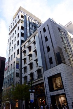 Tokyo Ginza, Japonya 'nın en renkli ve modaya uygun bir inşaat bölgesi.