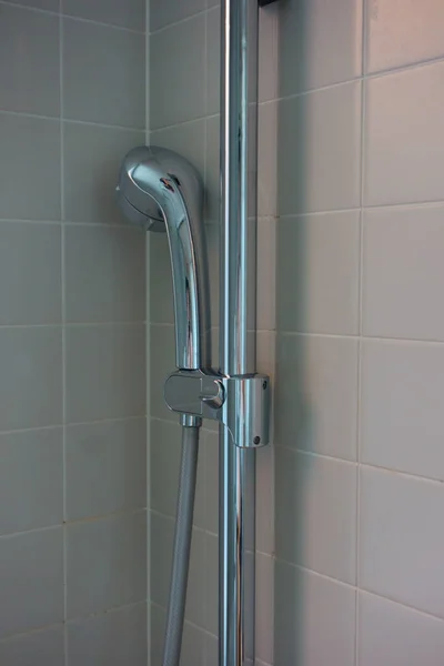 Luxury Hotel Modern Bathroom White Sink Faucet — Stock Photo, Image