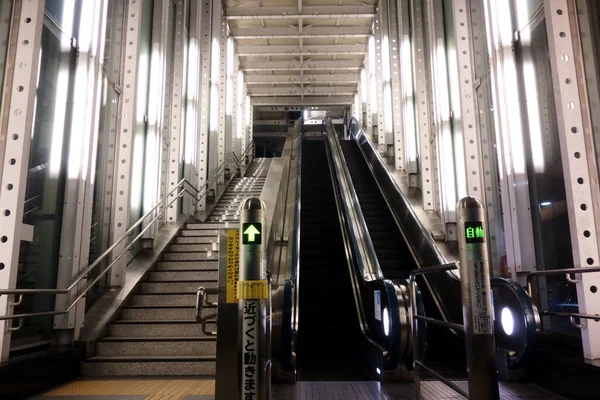 Escalator Modern Monorail Station Building — Zdjęcie stockowe