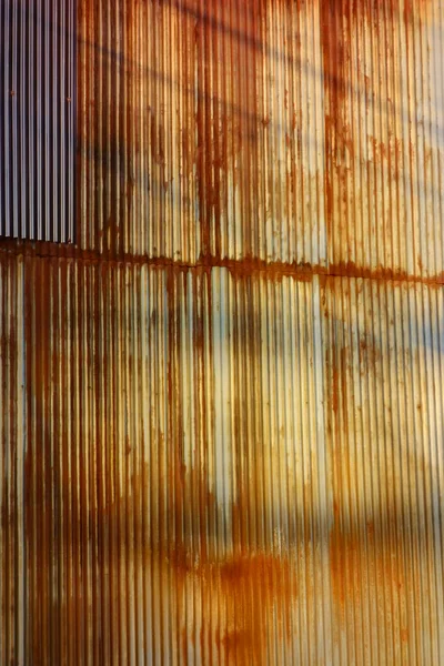 Padrão Fundo Abstrato Placa Ferro Galvanizado Enferrujado Velho — Fotografia de Stock