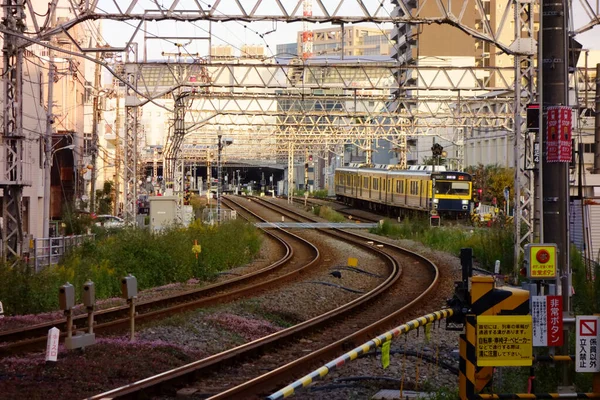 Tóquio Japão Outubro 2017 Tokyu Kamata Station Railway Station Railway — Fotografia de Stock