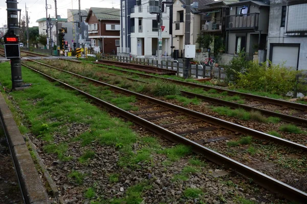 Ferrovias Cidade Ferrovias Para Trabalho Manutenção Trilhos — Fotografia de Stock