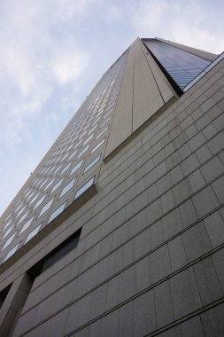 Fütürist ultra-modern şehirde modern mimari Etosetra