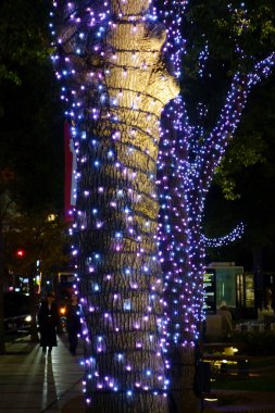 Aydınlatma modern, ışıltılı Noel süslemeleri