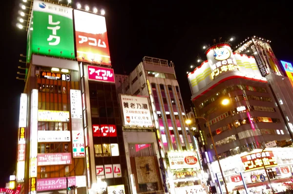 Токіо Японія Січня 2018 Року Місто Яке Ніколи Спить Переповнене — стокове фото