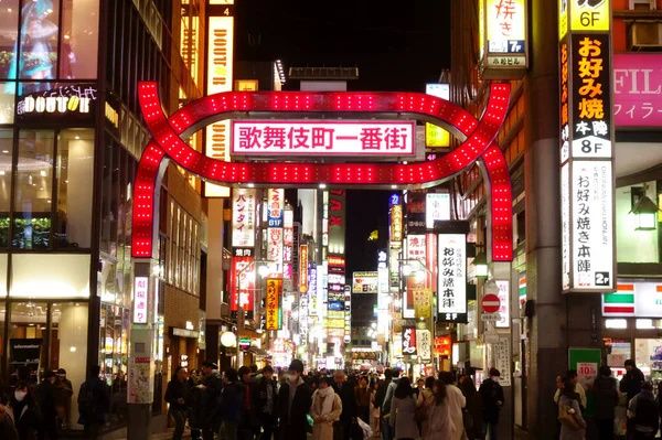 Tokyo Japan January 2018 City Never Sleeps Crowded Day Night — Photo