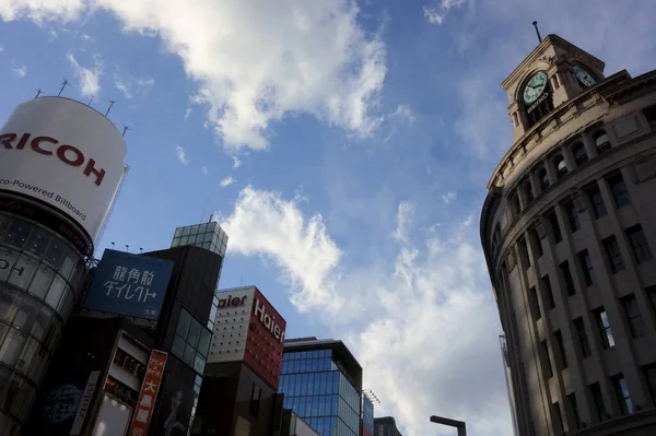 Tokyo Japan January 2018 Tokyo Ginza Chome Intersection Gorgeous Building — Stok fotoğraf