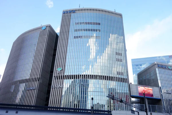 Токіо Японія Січня 2018 Року Розкішні Будівлі Токіо Джинза Підвищують — стокове фото