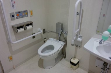 Public Toilets, Tokyo Interior of public restrooms in the city