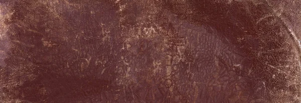 Eski Çizik Kahverengi Deri Arka Plan Doku — Stok fotoğraf