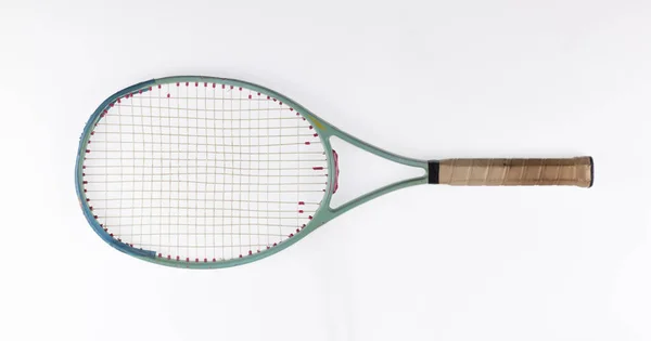 Vintage Wooden Tennis Racket — Stock Photo, Image