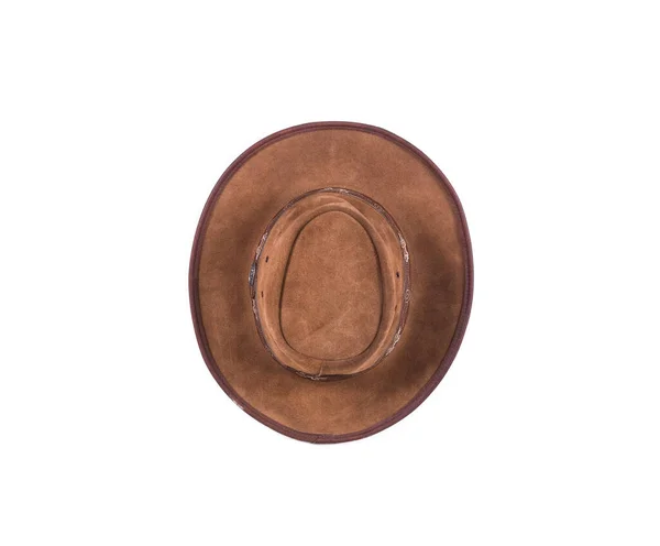Gammel Læder Cowboy Hat - Stock-foto